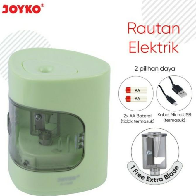 

Electric Sharpener / Serutan / Rautan Pensil Otomatis Joyko A-158E