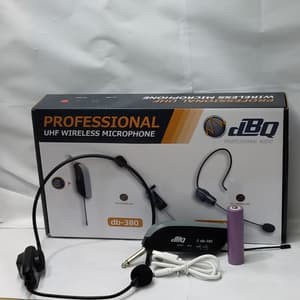 Professional Uhf Microphone Wireless Dbq Clip On Jepit Db 380 Mic Sa23