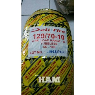 FREE ONGKIR Ban Luar 120 70 10 Tubeless