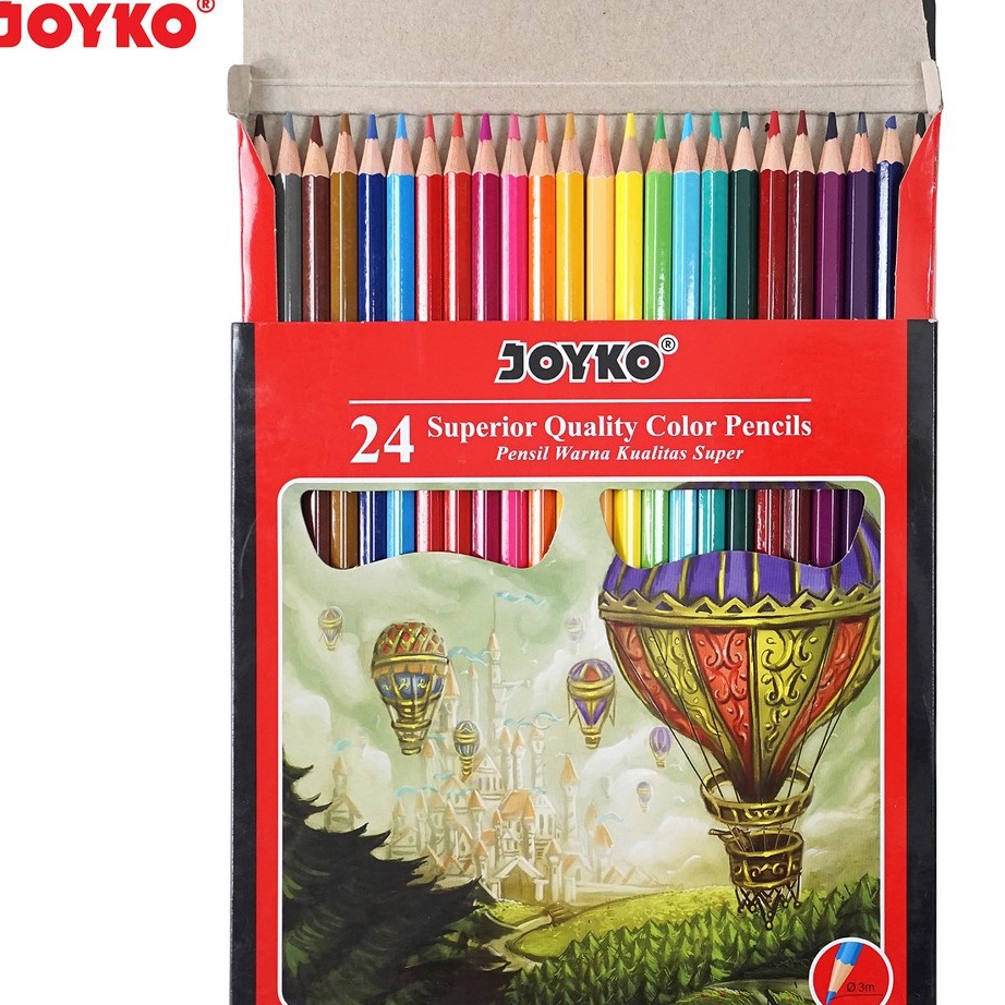 

lk✥Best Product➞ Joyko Pensil Warna Superior Quality Color Pencils Hexagonal Grip A41 ✦
