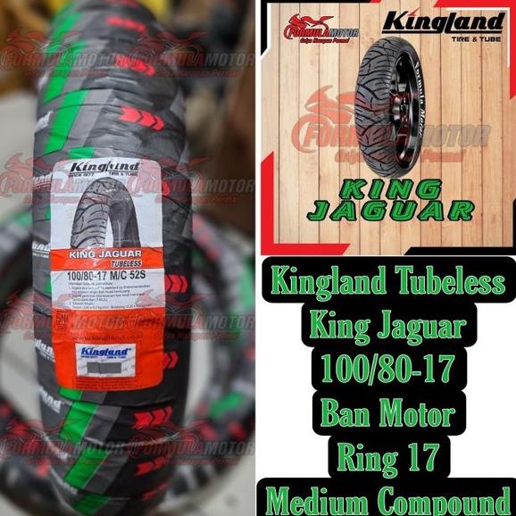 Jual 100 80-17 Kingland Jaguar - Ban Motor Ring 17 Tubeless