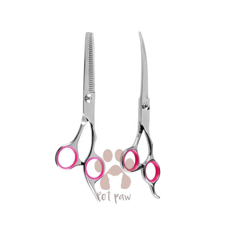 New Gunting Grooming Pet Grooming Scissors Gunting Potong Bulu Anjing Kucing Anabul Lengkung Curve S