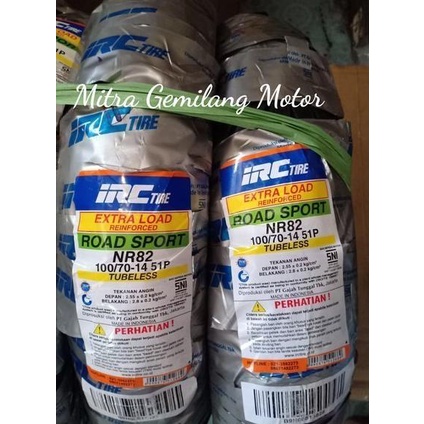 BAN IRC 100 70-14 TUBELESS - BAN MATIC