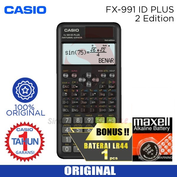 

Terlaris Kalkulator Casio Fx 991 Id Plus