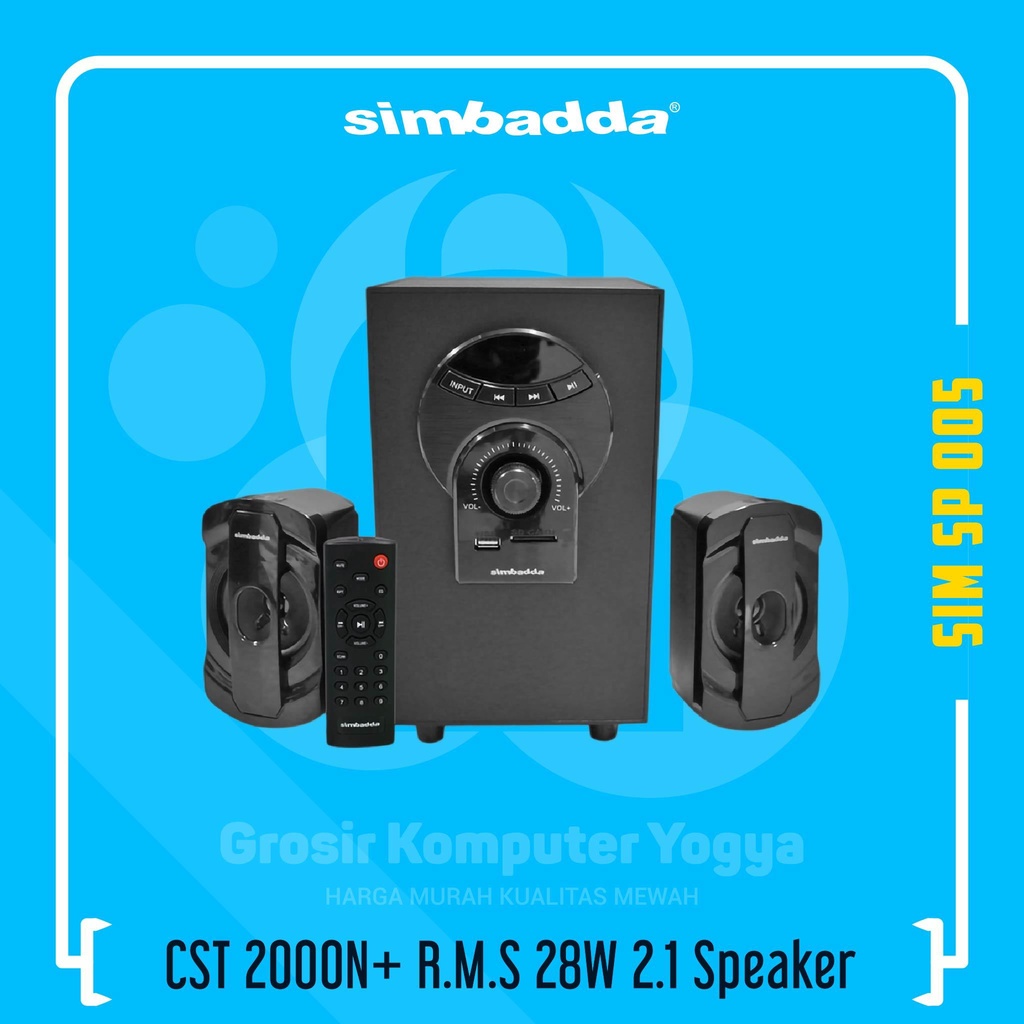 Simbadda CST 2000N+ R.M.S 28W Bluetooth Remote 2.1 Multimedia Speaker