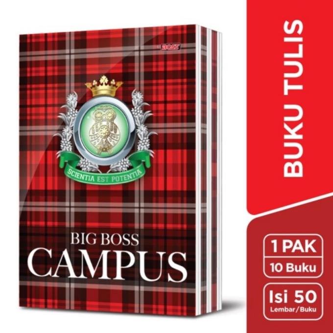 

BUKU TULIS BIG BOSS 50 LEMBAR CAMPUS NOTEBOOK GARIS SEKOLAH [10PCS]