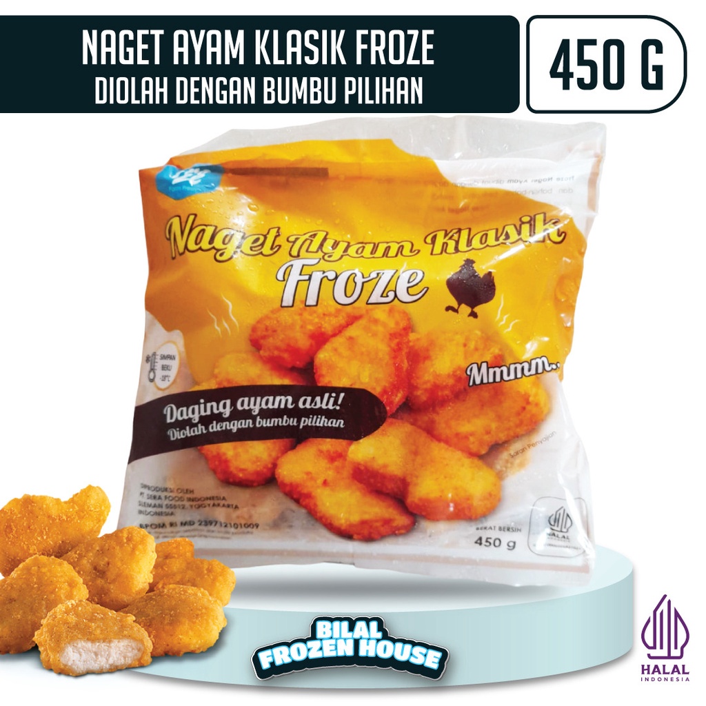 

Froze Nugget Ayam Klasik 450gr