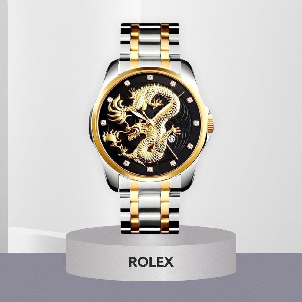Terbaru Jam Tangan Rolex Naga Rantai Steel Tanggal Aktif Terbaru