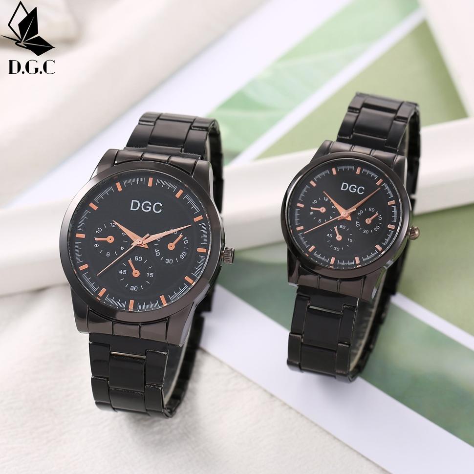 New Dgc Jam Tangan Couple Rantai Couple Watch Fashion Pria Wanita Jam Tangan Murah Cewek C99
