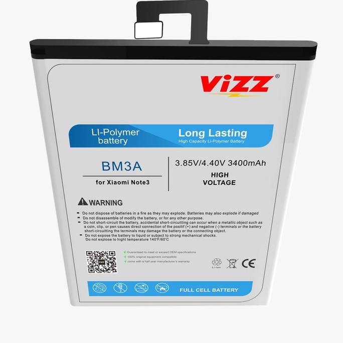 Baterai Batre Vizz Xiaomi Mi Note 3 BM3A