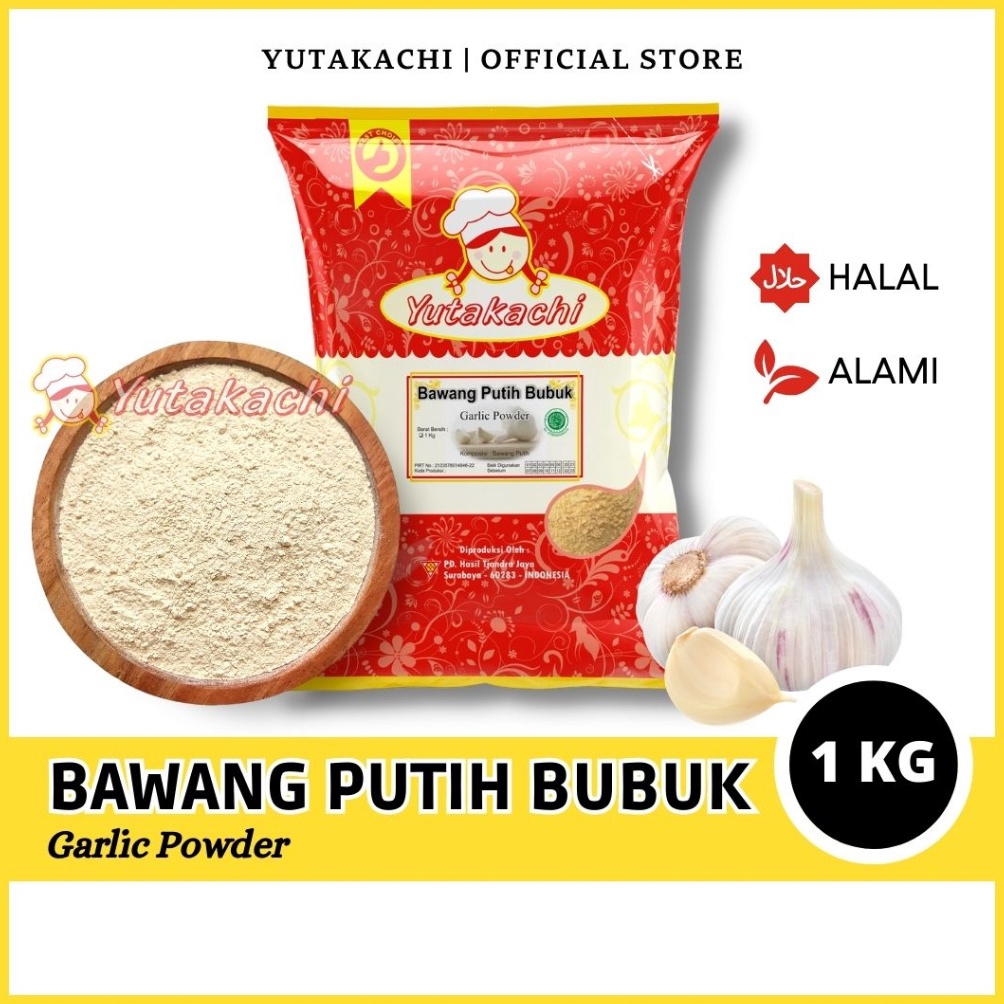 

Produk Terkini.. MURNI Bawang Putih Bubuk 1Kg Yutakachi / Garlic Powder / Bumbu Rempah Alami / Pusat Bumbu 95