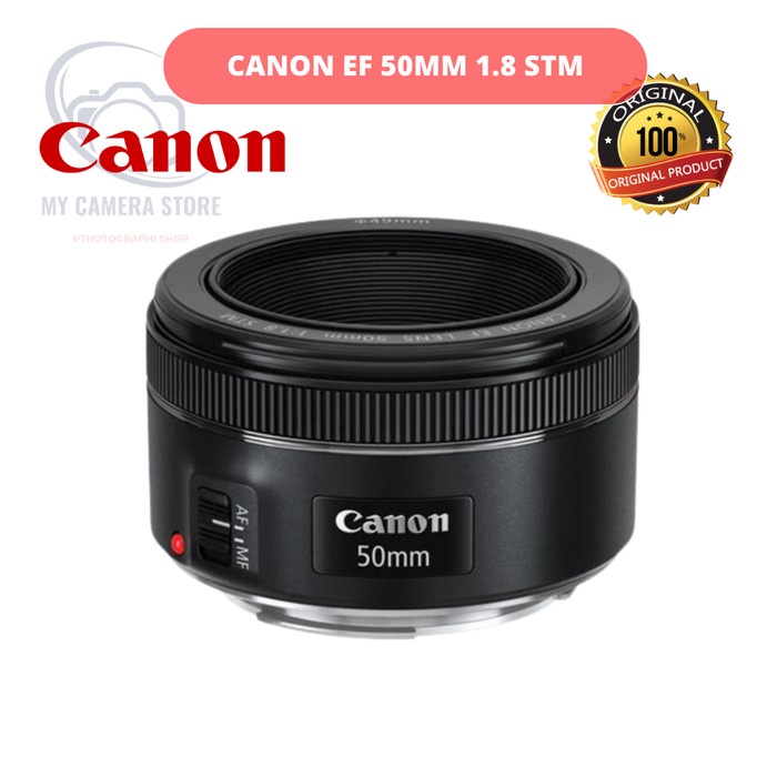 HOT SALE LENSA KAMERA CANON 50MM F 1.8 IS STM BARU DAN ORIGINAL TERBARU