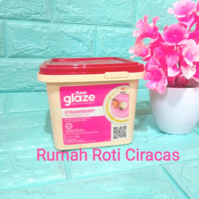 

Colatta Strawberry 1Kg Glaze Strawbery Jam Topping Donut Rasa Dip 1 Kg