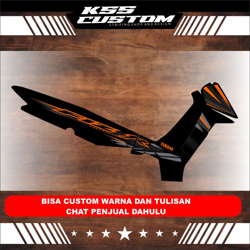 STRIPING FIZ 2004 CUSTOM HITAM STIKER MOTOR LES F1ZR STRIPING FIZR FULL CLUTH STRIPING FIZ R SPORTY