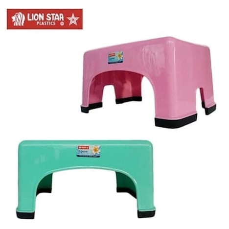 Bangku Segi Jepang Keramik Plastik GZZ-12 LS Lion Star Livina Kursi Jongkok Segi Square Stool Japan