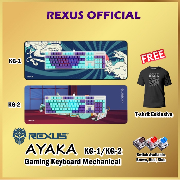 Rexus AYAKA KG-1 / KG-2 Gaming Keyboard Mechanical RX-KG1 KG2