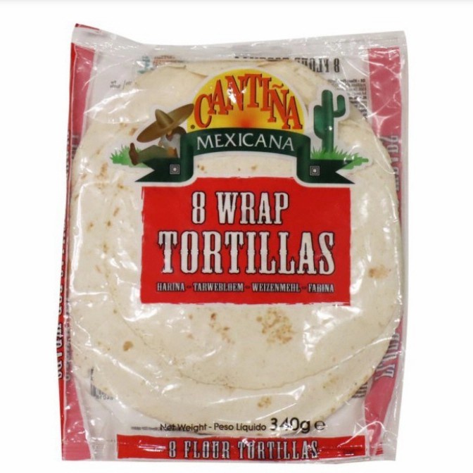

Cantina Mexicana 8 Wraps Tortilla/ Kulit Kebab 20 Cm