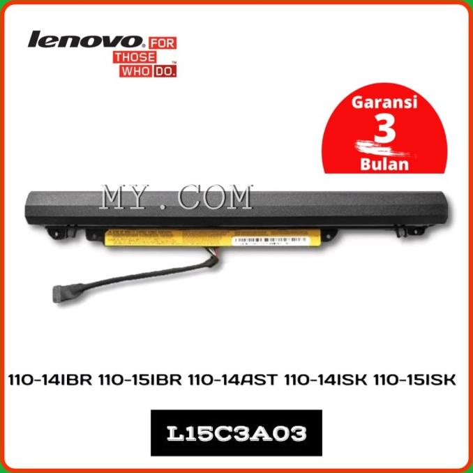 Baterai Laptop Lenovo IdeaPad 110-14ast 110-14ibr 110-14isk pendek