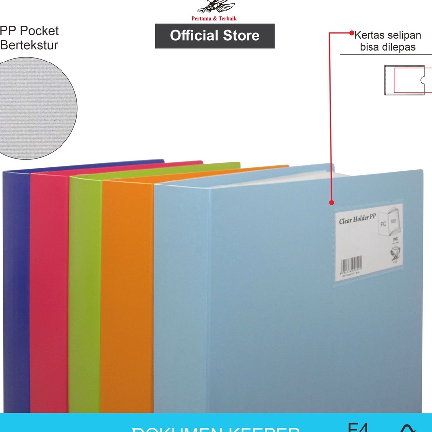 

12.12 Brand Dokumen Keeper / Clear Holder / Document Keeper / Display Book EAGLE F4 (FOLIO) 100 Pocket !