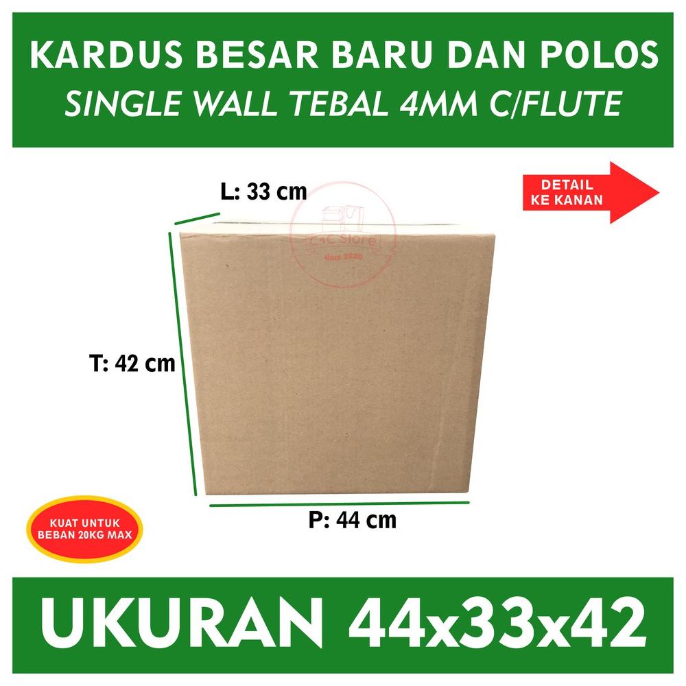 

Promo Kardus Karton Box Polos Corrugated 44x33x42