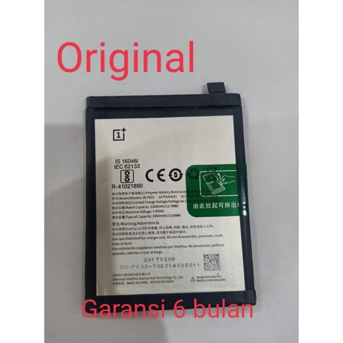 Baterai Batre Battery Batere Oneplus 3T BLP633 ORIGINAL