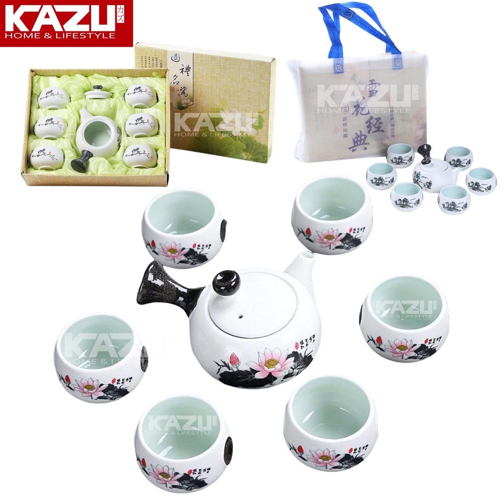 

Sale 7.7 KAZU CHINESE TEAPOT SET CERAMIC C19 CLASSIC 6 CUPS TEKO SET KLASIK HADIAH KADO HAMPERS GIFT BOX KADO