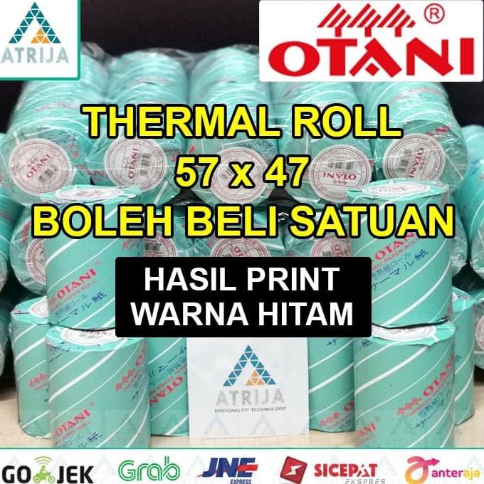 

1 BOX (100 Pcs) Otani 57x47 Kertas Thermal Roll Struk Kasir 57 x 47