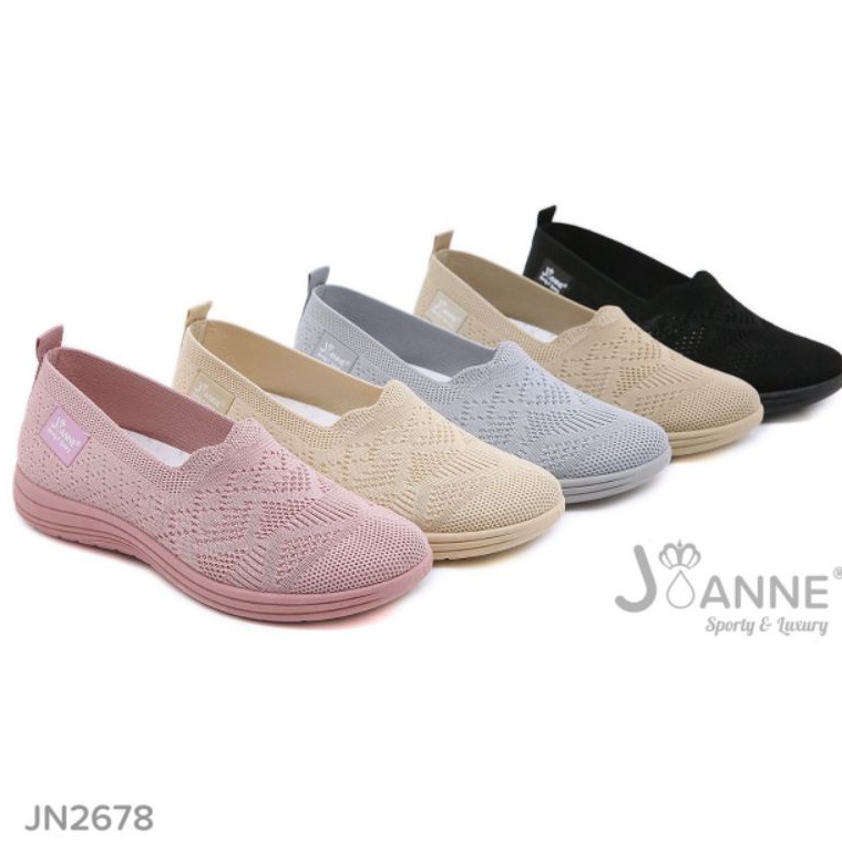 ✓ [JOANNE] Sepatu Flyknit Flat Shoes JN2678