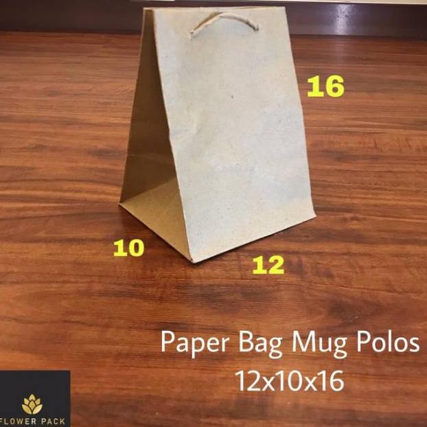 

7.7 Paperbag Mug Polos 12x10x16 Tas Kertas Polos Tas Gelas Goodie Bag Souvenir