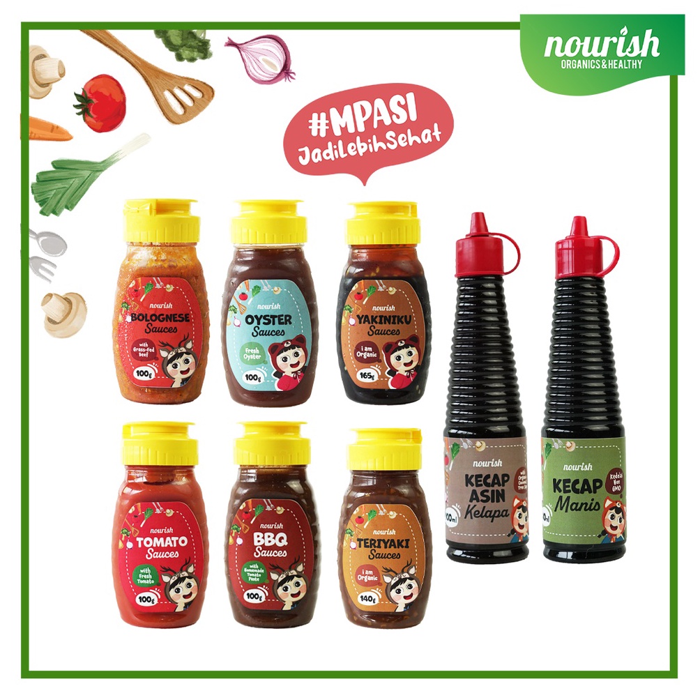 

HOT P27 Nourish Saus Bumbu MPASI (No MSG / Kecap MPASI No MSG / Saus Organik / Saus Bumbu Tanpa Pengawet / Kecap Tanpa Pengawet) ゴ