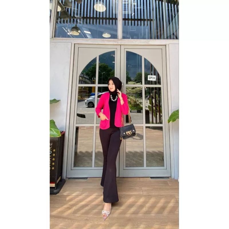 NABILA BLAZER SCUBA IMPORT TERLARIS/TERMURAH