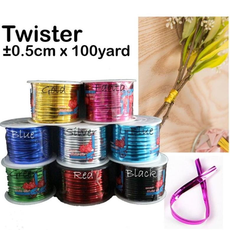 

Terbaru Kawat Pengikat Souvenir Isi 100 Yard Kawat Kado Metalik