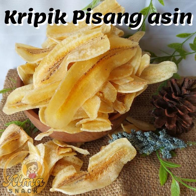 

Sale 7.7 KRIPIK PISANG ASIN 200 gram GURIH RENYAH KRES / ALMA.SNACK