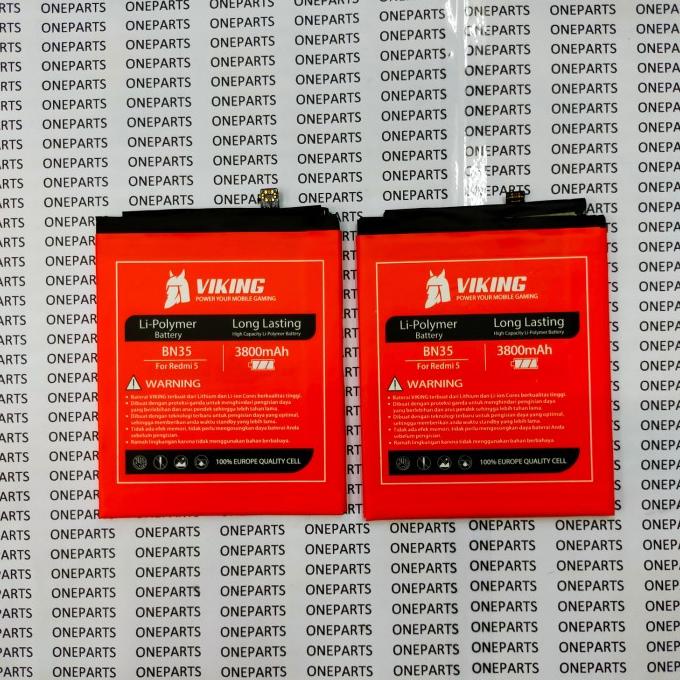 BAT BATTERY BATERAI XIAOMI REDMI 5 BN35 VIKING DOUBLE POWER