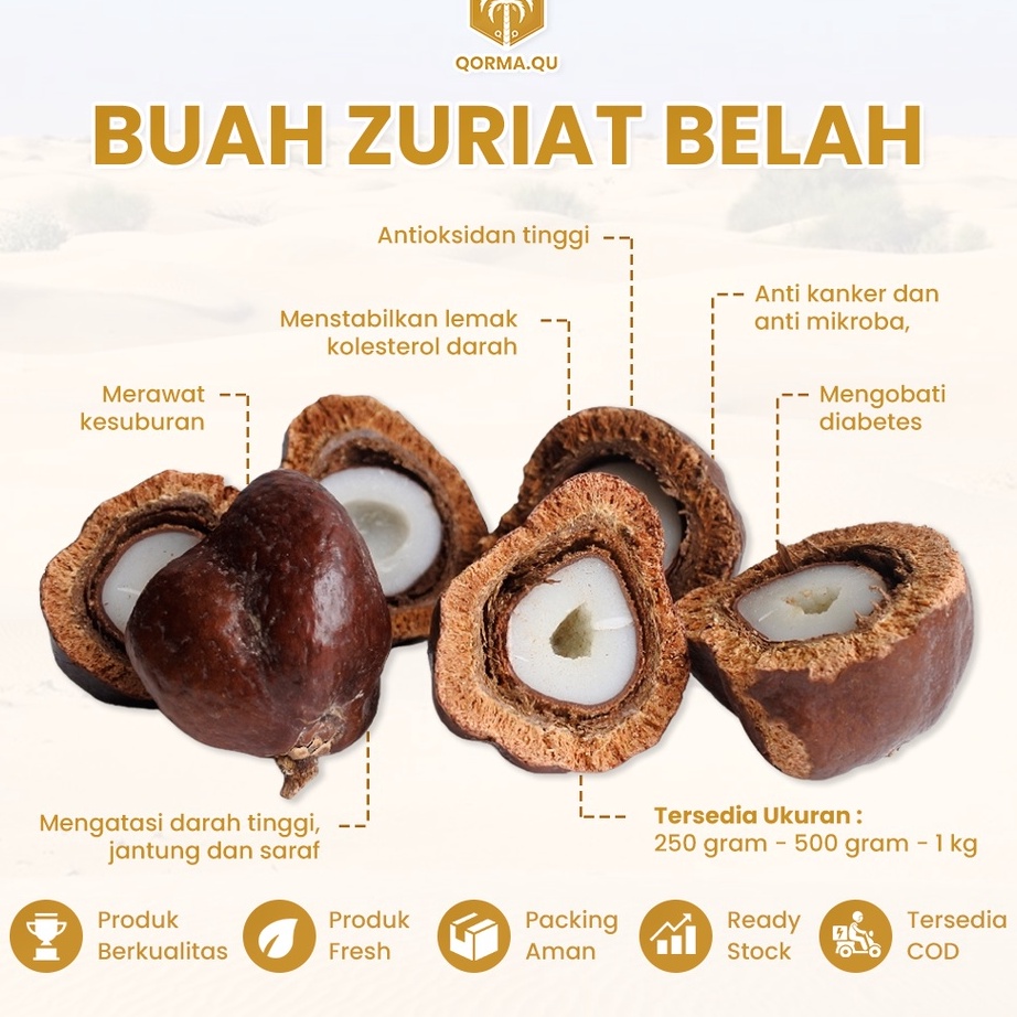 

❤[PROMO ⚡ALE!!!]❤ (READY STOCK) Buah Zuriat Belah Mesir Original 100% Untuk Promil + Free Testpack