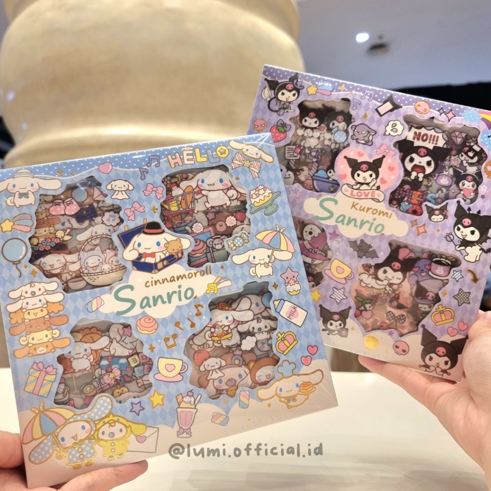 

Promo STICKER BOX SANRIO ISI 32 KUROMI MY MELODY CINAMORROL CINNAMOROLL CINAMOROL JOURNAL ANTI AIR PLASTIK POMPOMPURIN 48
