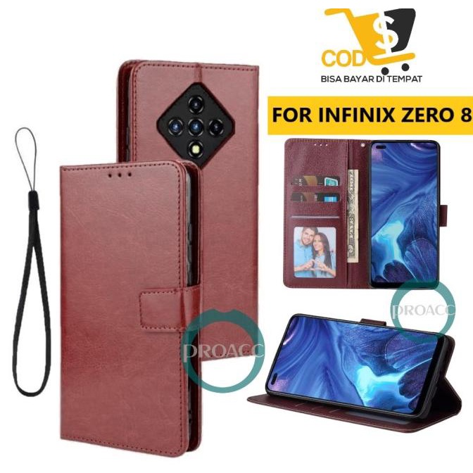 flip wallet INFINIX ZERO 8 flip case casing handphone flip cover