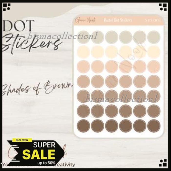 

STICKER LABEL DOT WARNA WARNI / STIKER BULAT / STIKER WARNA / DEKORASI EKSLUSIF
