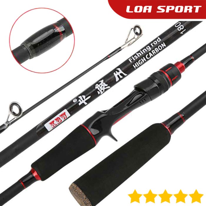 Joran Pancing Sambung Bc Baitcasting 1Cm Kbw Gun Handle