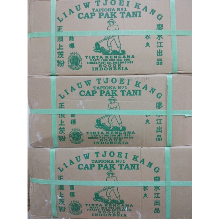 

Sagu Cap Pak Tani Liauw Tjoei Kang / Tepung Tapioka 1 Karton 25 Kg