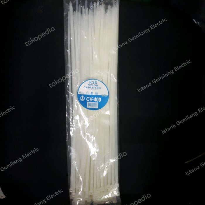 

Best Seller Kss Cv400 Cv-400 Kabel Ties 40Cm X 4,8Mm Putih