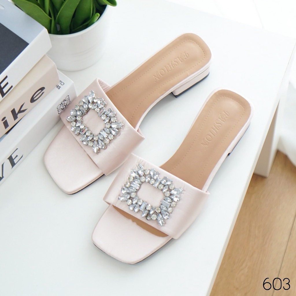 sandal hak 3cm wanita sandal hees kondangan