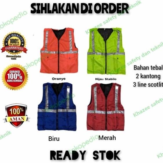 Rompi Busa Proyek / Rompi Busa Safety / Rompi Safety Busa