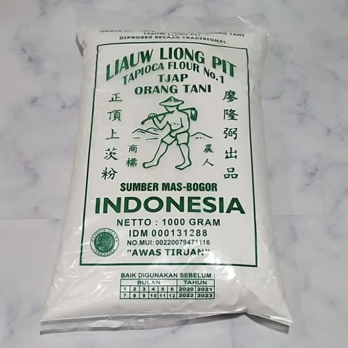 

Terlaris Tepung Sagu / Liauw Liong Pit / Tapioca Flour (1000Gr)
