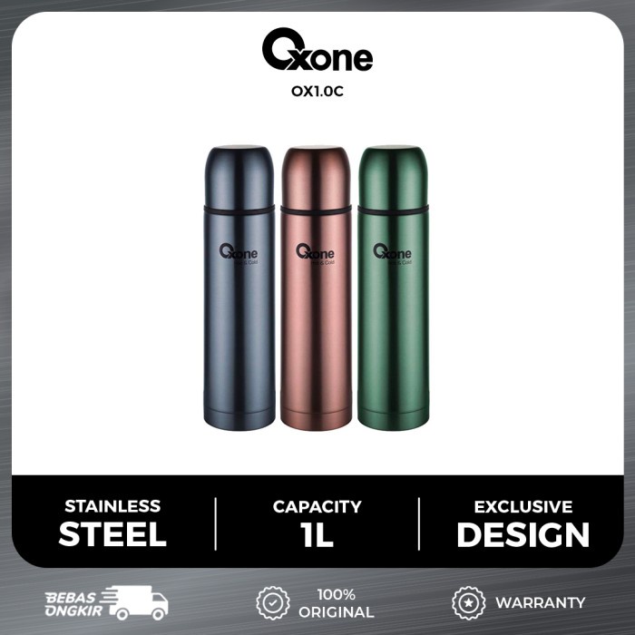 Oxone OX1.0C Thermos Vacuum Flask 1L Tumbler Botol Minum