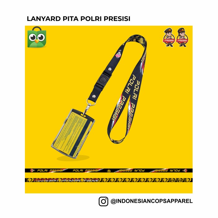 

Terlaris Lanyard Pita Polri Presisi (Kalung Id Card)