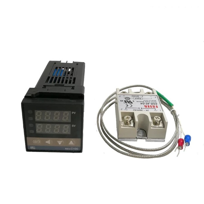 Terlaris Pid Pid Rex C100 Rex-C100 Temperature Controller Ssr 40A K Thermocouple