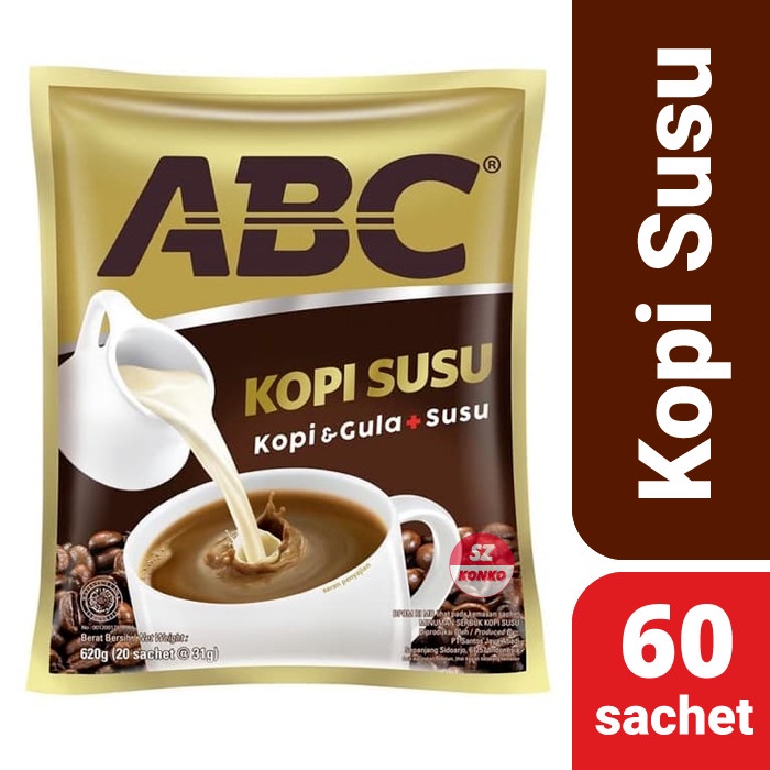 

Paket Kopi ABC Susu 60 Sachet x 31 gr