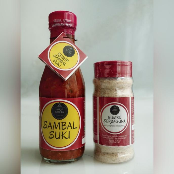 

Paket bumbu steamboat Haris Kitchen (Sambal Suki & Bumbu Kaldu)