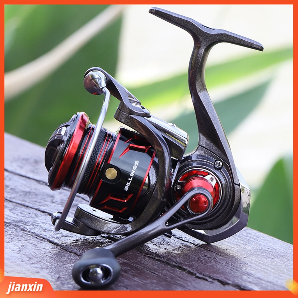 [Jianxin] billings Spinning Reel Shallow Line Cup Dual Rocker Arm Low Noise Halus Ultra-Ringan Logam Kecepatan Tinggi Panjang Casting Rakit Memancing Roda Perlengkapan Memancing